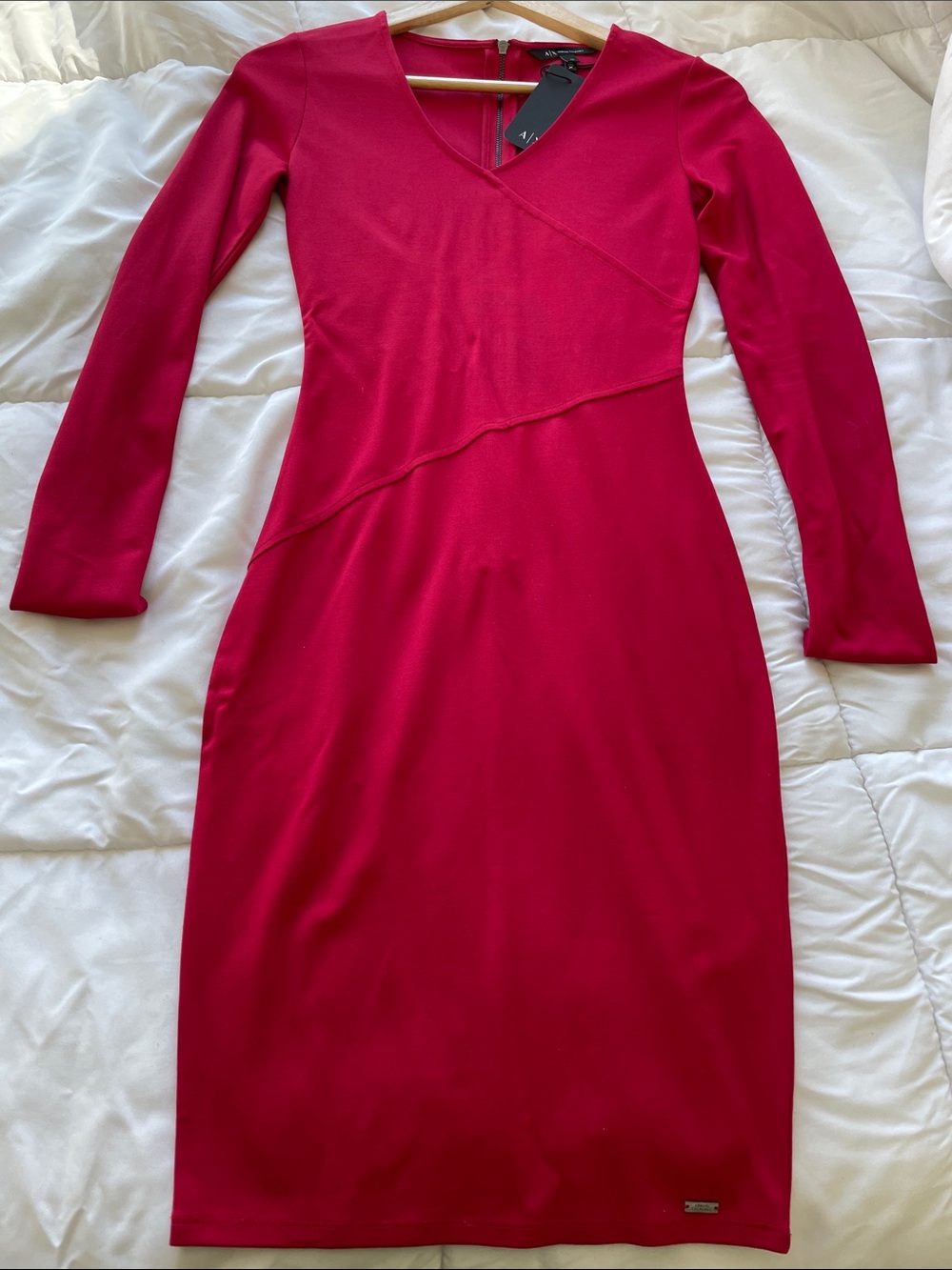 A/X Armani Exchange Red Midi Dress